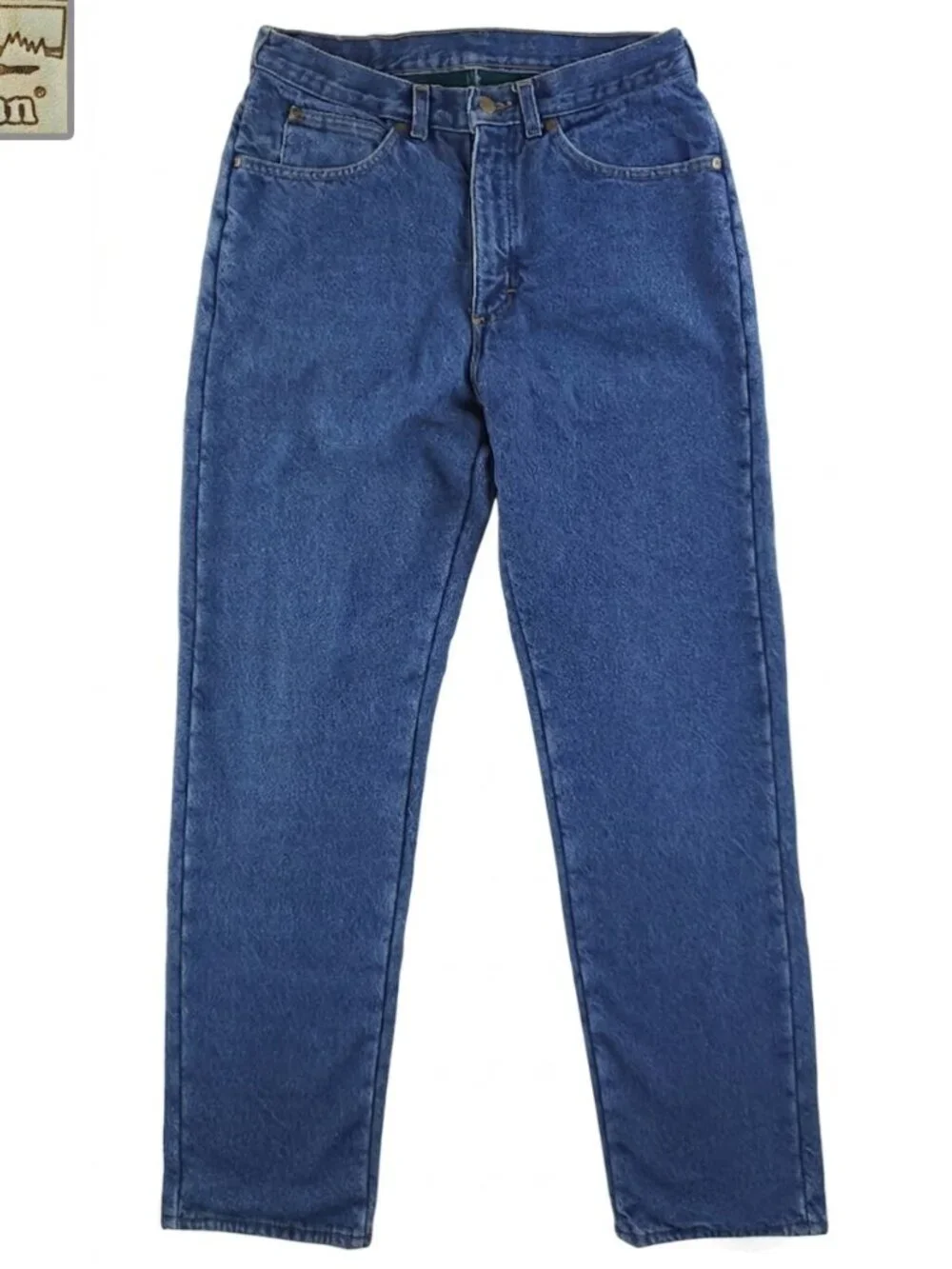L.L. Bean Vintage Fleece Lined Jeans Denim Double L Made USA Men's 30x33